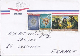 SENEGAL N° 530/392/377 S/L. DE KEDOUGOU/24.1.81 POUR LA FRANCE - Sénégal (1960-...)