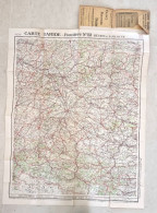 Carte TARIDE N°23. Ancienne Carte Routière GARONNE, LAURAGUAIS (voir Scans Et Description) - Callejero