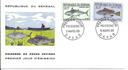 SENEGAL N° 271/272 S/L. DE DAKAR/5.3.66 - Sénégal (1960-...)