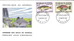 SENEGAL N° 273/274 S/L. DE DAKAR/5.3.66 - Sénégal (1960-...)