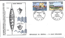 SENEGAL N° 258/259 S/L. DE DAKAR/7.8.65 - Senegal (1960-...)