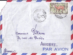 SENEGAL N° 202 S/L. DE DAKAR/3.1.62 POUR LA FRANCE - Sénégal (1960-...)