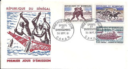 SENEGAL N° 205/206/207 S/L. DE DAKAR/30.9.61 - Senegal (1960-...)