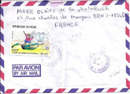 NIGER N° PA363 S/L. DE NIAMEY/16.8.91 POUR LA FRANCE - Níger (1960-...)