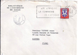 SENEGAL N° Service 5 S/L. DE DAKAR/20.3.63 POUR LA FRANCE - Sénégal (1960-...)