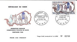 NIGER N° 161 S/L. DE NIAMEY/16.4.65 - Niger (1960-...)