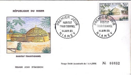 NIGER N° 153 S/L. DE NIAMEY/14.1.65 - Niger (1960-...)