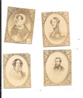 EE45 - MINIATURES PHOTOGRAPHIQUES LALLIER -  PRINCES DE BOURBON - ADELAIDE - FERDINAND - HELENE - LOUIS PHILIPPE - Other & Unclassified