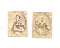 EE44 - MINIATURES PHOTOGRAPHIQUES LALLIER -  ROI LOUIS PHILIPPE Ier - REINE MARIE AMELIE - Autres & Non Classés