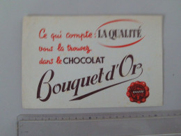 (Buvard Publicitaire - Alimentaire) -  Chocolat  " Bouquet D'Or".............voir Scans - Cocoa & Chocolat