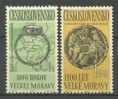 TCHECOSLOVAQUIE 1963 N° 1277/1278 ** Neufs MNH Superbes C 1.30 € Moravie Bague Carte Ecusson - Ongebruikt