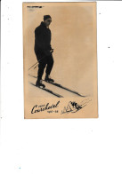 Photo 1957-58 Courchevel 73 - Station De Ski - Homme Sur  Les Skis (dessin De Skieur) - Places