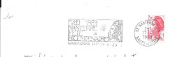 Lettre Entière Flamme 1989 Nanterre Haut De Seine Bicentenaire 1789 - Oblitérations Mécaniques (flammes)