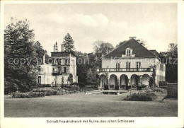 72061404 Friedrichsruh Hamburg Schloss Mit Ruine Des Alten Schlosses Friedrichsr - Autres & Non Classés