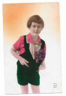 CPA - Garçon Vêtu De Noir Et Polo Orange Avec Fleurs à La Boutonnière - E.R. Paris 604 - - Portraits