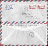 Lebanon Tripoli Cover Mailed To Austria 1957. 130P Rate Skiing Slalom Stamp - Lebanon