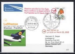 2005 Shannon - Frankfurt    Lufthansa First Flight, Erstflug, Premier Vol ( 1 Card ) - Andere (Lucht)