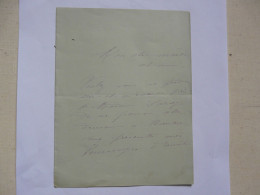 LETTRE AUTOGRAPHE - CORRESPONDANCE Adressée à Mr SARCEY Critique Dramatique 1892 - Documentos Históricos