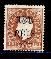 ! ! Cabo Verde - 1902 D. Luis 130 R (Type 2) - Af. 58a - MH (km049) - Cape Verde