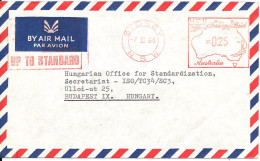 Australia Air Mail Cover With Meter Cancel Sent To Hungary Sydney 7-2-1968 - Cartas & Documentos