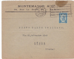 FRANCIA - STORIA POSTALE - BUSTA - MONTEMA YOR E C. - VIAGGIATA - 1924 - Sonstige & Ohne Zuordnung