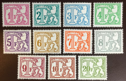Belgium 1985 - 1988 Postage Due Set MNH - Sonstige & Ohne Zuordnung