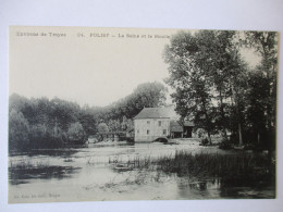 Cpa...environs De Troyes...Polisy...(aube)...la Seine Et Le Moulin... - Andere & Zonder Classificatie