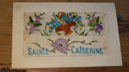 Carte Brodée SAINTE CATHERINE .......... 240526-19440 - Embroidered