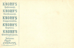 Ongebruikte Bk G27  Met Part. Bijdruk KNORR'S HaFERMEHL  Etc - Postal Stationery