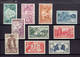 COLONIE FRANCAISE - INDE FRANCAISE - LOT 2 SERIES TP N°105/114 * TB - Unused Stamps