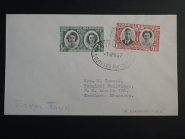 DP17  SOUTHERN RHODESIA   BELLE LETTRE ROYAL VISIT 1947 +  AFFRAN. INTERESSANT - Rodesia Del Sur (...-1964)