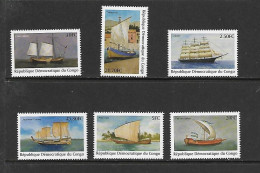 CONGO DEMOCRATIQUE 2001 BATEAUX  YVERT N°1522GV/HA  NEUF MNH** - Barcos