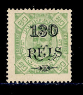 ! ! Cabo Verde - 1902 D. Carlos OVP 400 R (Perf. 13 1/2) - Af. 71b - No Gum (km054) - Cape Verde