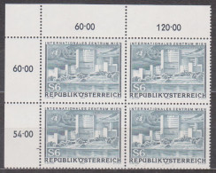 1979 , Mi 1617 ** (5) -  4 Er Block Postfrisch - Eröffnung Des Internationalen Zentrums Wien " Donaupark Wien " - Unused Stamps