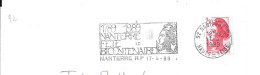 Lettre Entière Flamme 1989 Nanterre Haut De Seine - Mechanical Postmarks (Advertisement)