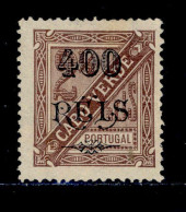 ! ! Cabo Verde - 1902 D. Carlos OVP 400 R (Perf. 13 1/2) - Af. 72b - No Gum (km055) - Cape Verde