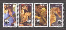 Malta 2002 Mi 1207-1210 MNH WWF - SEAHORSES - Nuevos