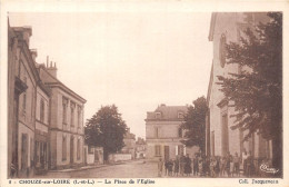 37-CHOUZE-SUR-LOIRE- LA PLACE DE L'EGLISE - Sonstige & Ohne Zuordnung