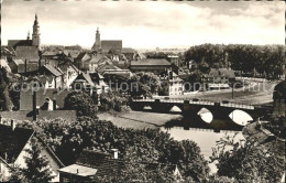 72060359 Crailsheim Ortsansicht Mit Kirche Jagst Bruecke Crailsheim - Crailsheim