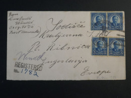 DP17  USA    BELLE LETTRE RARE DEST. 1929  A  RIBNICA YOUGOSLAVIA +2 PAIRES +  AFFRAN. INTERESSANT - Poststempel