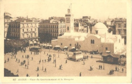 Algerie, Alger, Place Du Gouvernement Et La Mosque   (2 X Scan) - Biskra