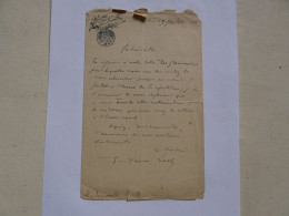 LETTRE AUTOGRAPHE - CORRESPONDANCE  - Cercle D'Aix-les-Bains - SAVOIE - 1892 - Documents Historiques