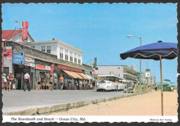 Ocean City  Maryland - The Boardwalk And Beach - Photo By R.C. Pulling - No: KV7453-32 - Ocean City