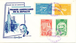 Panama FDC 19-10-1962 Space Complete Set Of 4 With Cachet - Panamá
