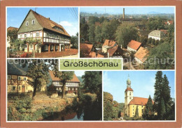 72060077 Grossschoenau Sachsen Umgebindehaus Schafgasse Mundau Dorfkirche Grosss - Grossschönau (Sachsen)