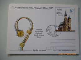 Cartolina Con Annullo Filiatelico "VISITA GIOVANNI PAOLO II" 1987 - Cartas & Documentos