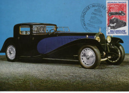 Bugatti Type 41 Royale Coupé Napoléon - France Maxi Carte - Musée National De Mulhouse - Maxi Carte - Coches