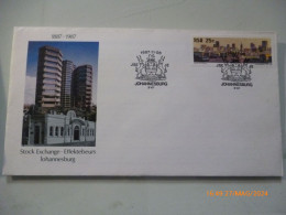 Busta Filiatelica "1887 - 1987  Stock Exchange Johannesburg" - Storia Postale