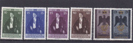 Liechtenstein 1956,cat. Zumstein 290/95  **. Cinquantenaire Du Prince + 150e Anniversaire De La Souveraineté. - Unused Stamps