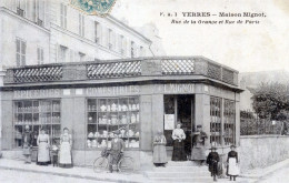 912  YERRES EPICERIE MIGNOT RUE DE LA GRANGE ET RUE DE PARIS - Yerres